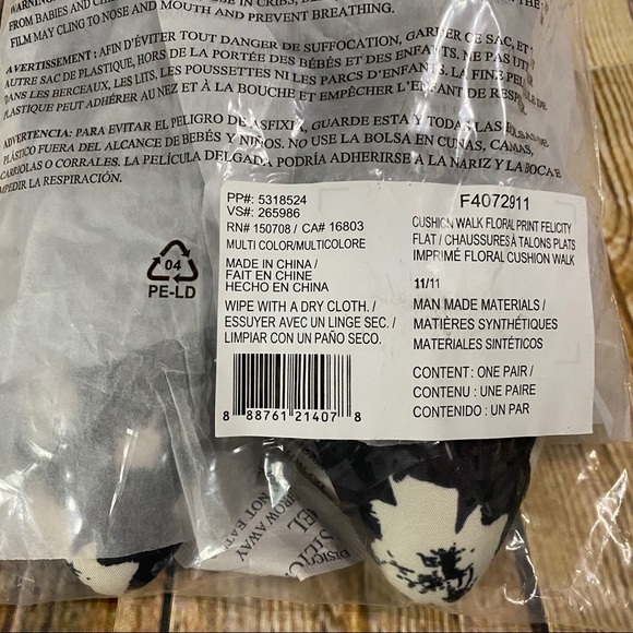 Avon Cushion Walk Floral Print Flats - Picture 6 of 6